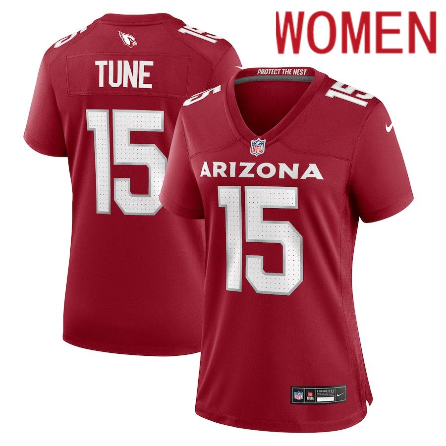 Women Arizona Cardinals #15 Clayton Tune Nike Cardinal Game NFL Jersey->women nfl jersey->Women Jersey